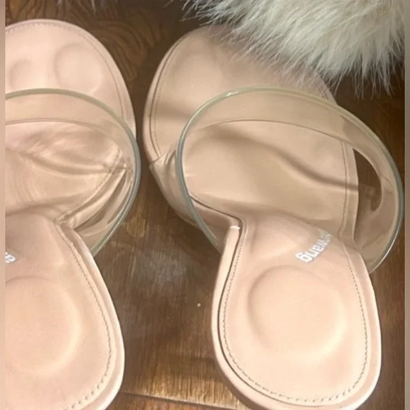 *SALE*Alexander Wang Translucent Peachy Nude Sandal in PVC&Nude Leather - Picture 6 of 12